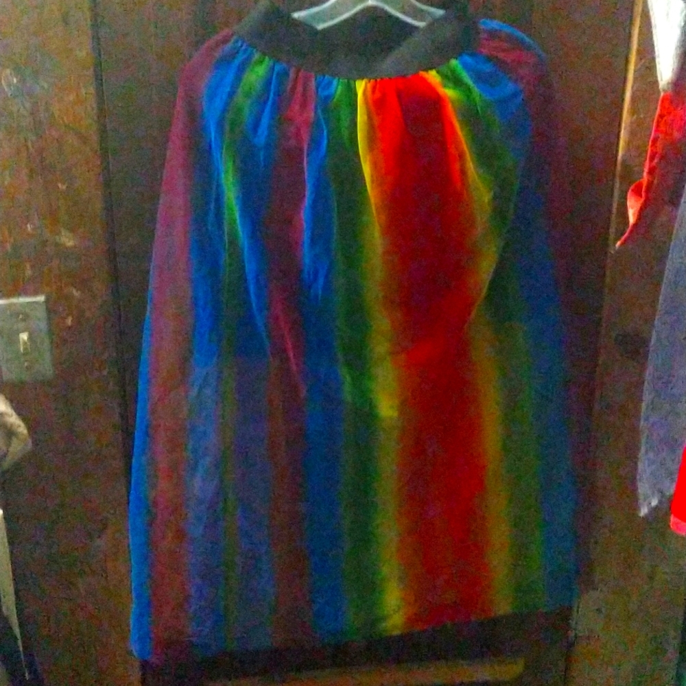 Pride Sheer Rainbow Skirt XS